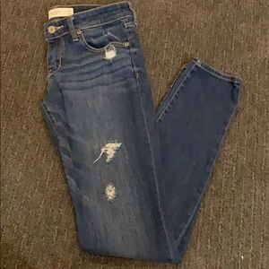 Abercrombie and Fitch distressed skinny jeans